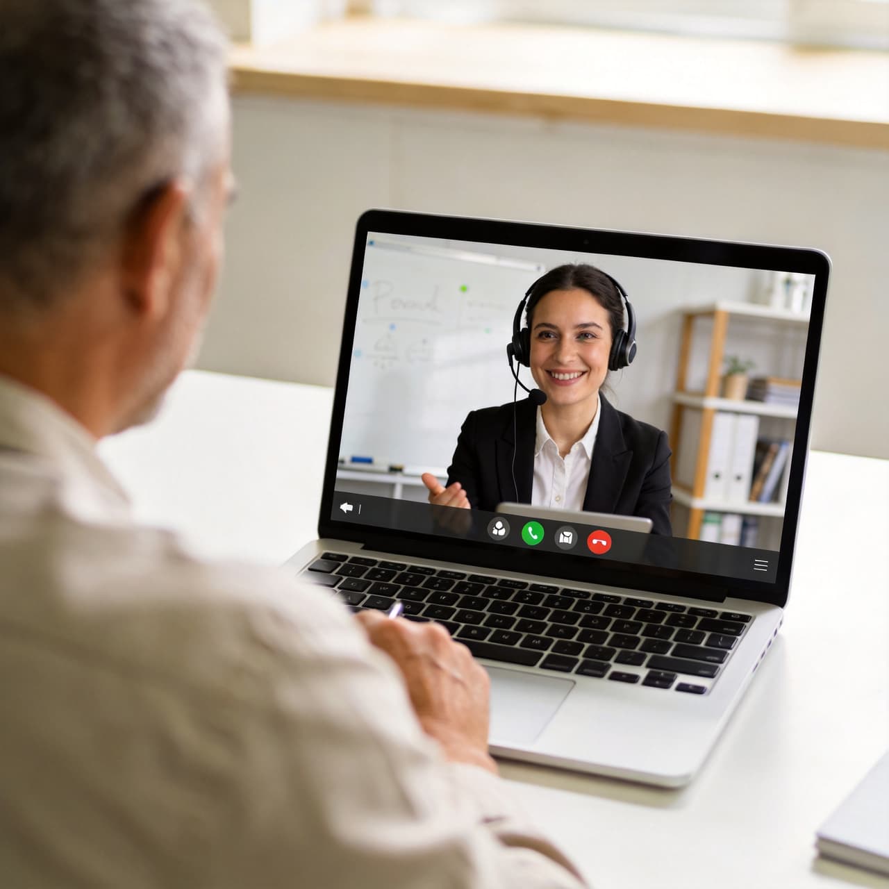 A one-on-one online class at Campus Top